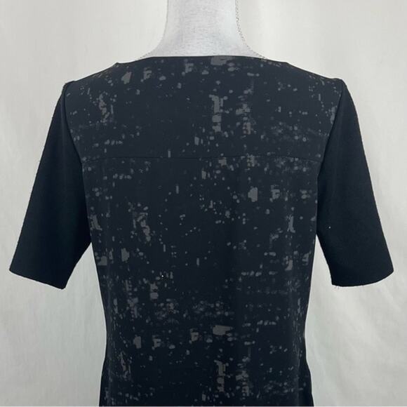 Elie Tahari Black Gray Athletic Wear Zippered Gorpcore Vented Dress Size M - Picture 7 of 14